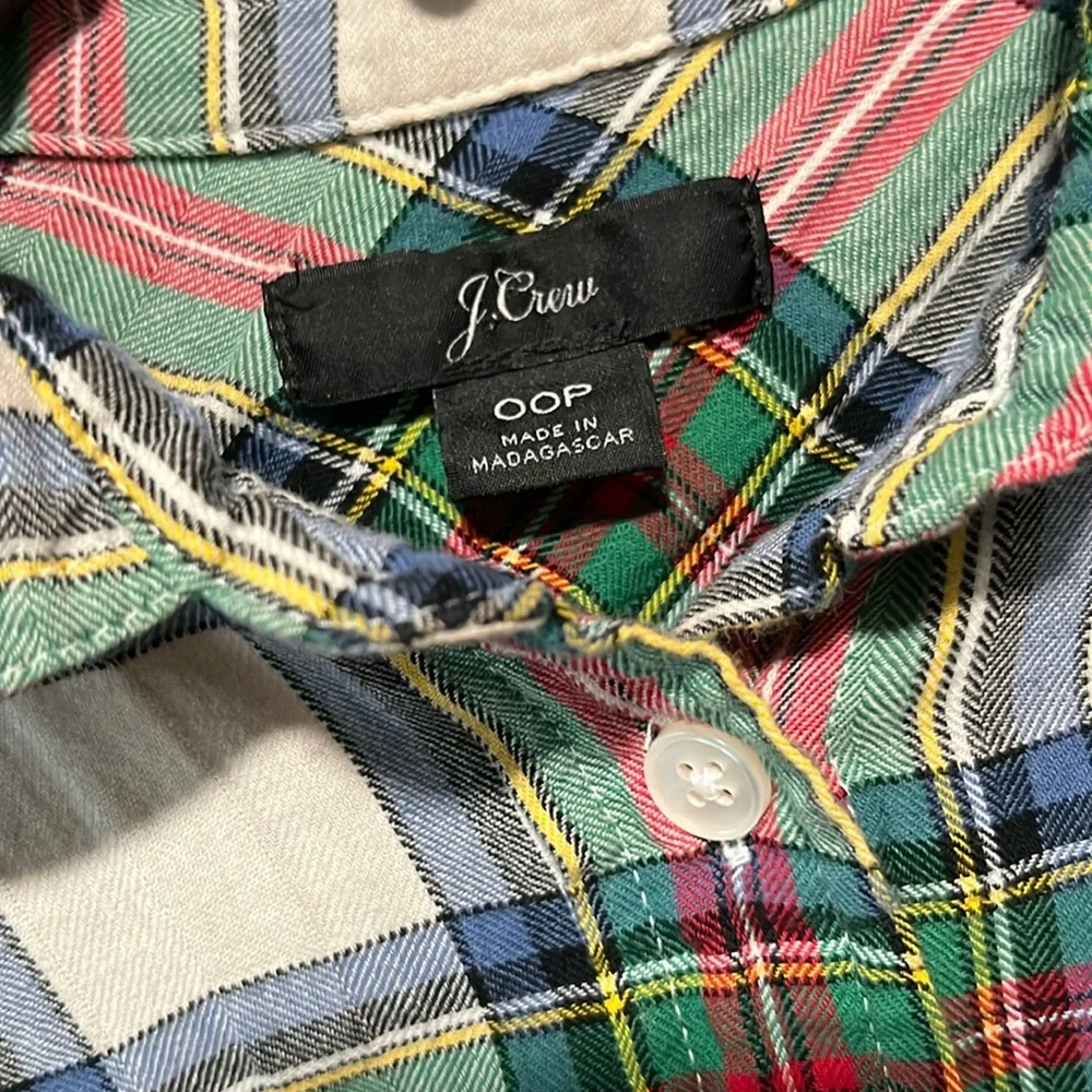 J. Crew Women’s Multicolor Plaid Shirt